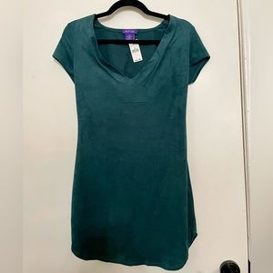 Dark green short bodycon dress - size M